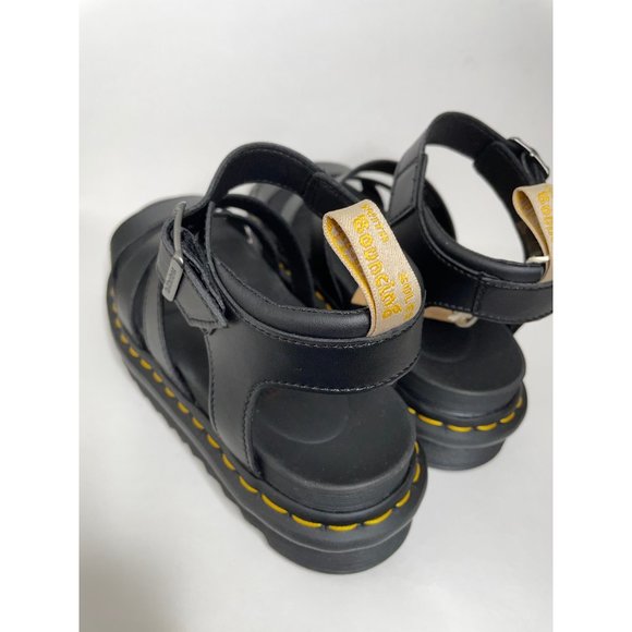 Dr Doc Martens Black Blaire Vegan Gladiator Sandals Size 38 US 7 NWT - Picture 6 of 7